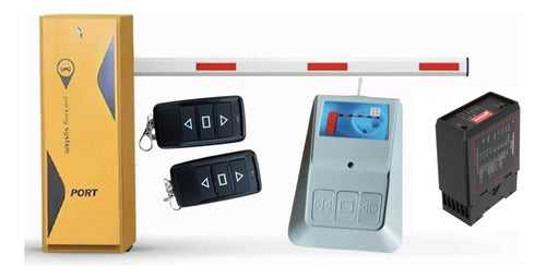 Kit Barrera Vehicular Zait Pluma De 4.5 Mts. Premium