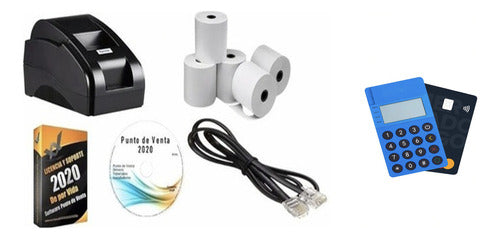Kit Impresora Térmica De Tickets + Software + Point