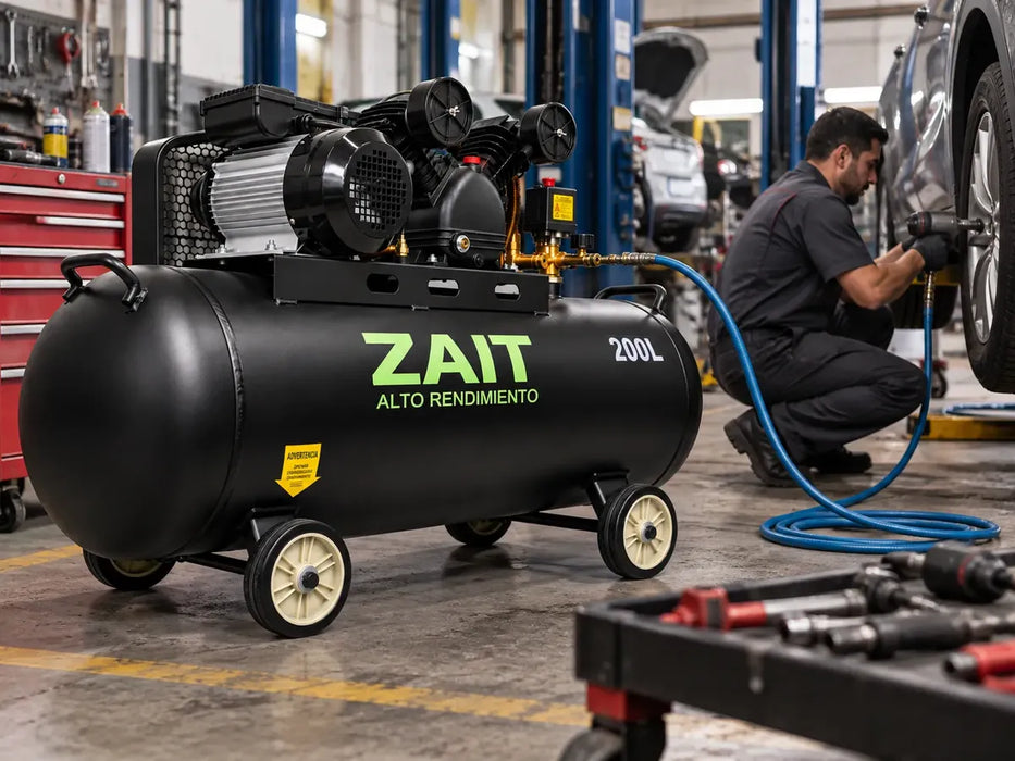 Compresor De Aire Electrico 200l 3 Hp 110v Zait