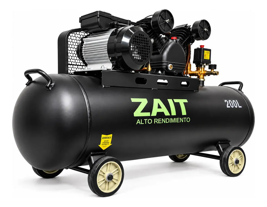 Compresor De Aire Electrico 200l 3 Hp 110v Zait