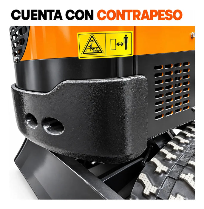Miniexcavadora Sobre Orugas Diesel 1 Ton C/ Accesorios Zait