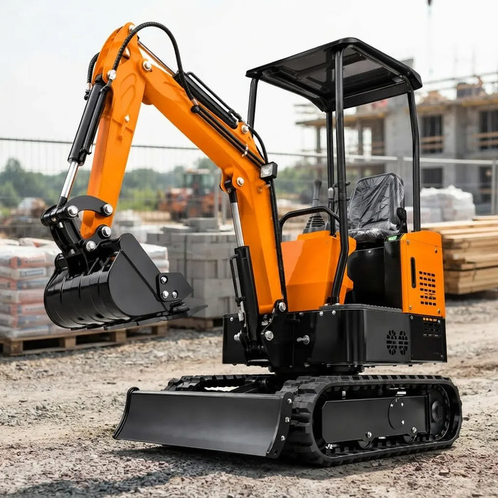 Miniexcavadora Sobre Orugas Diesel 1 Ton C/ Accesorios Zait