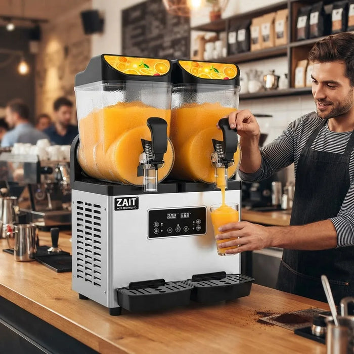 Máquina De Granizados 30 L 2 Tanques Bebidas Congeladas Zait
