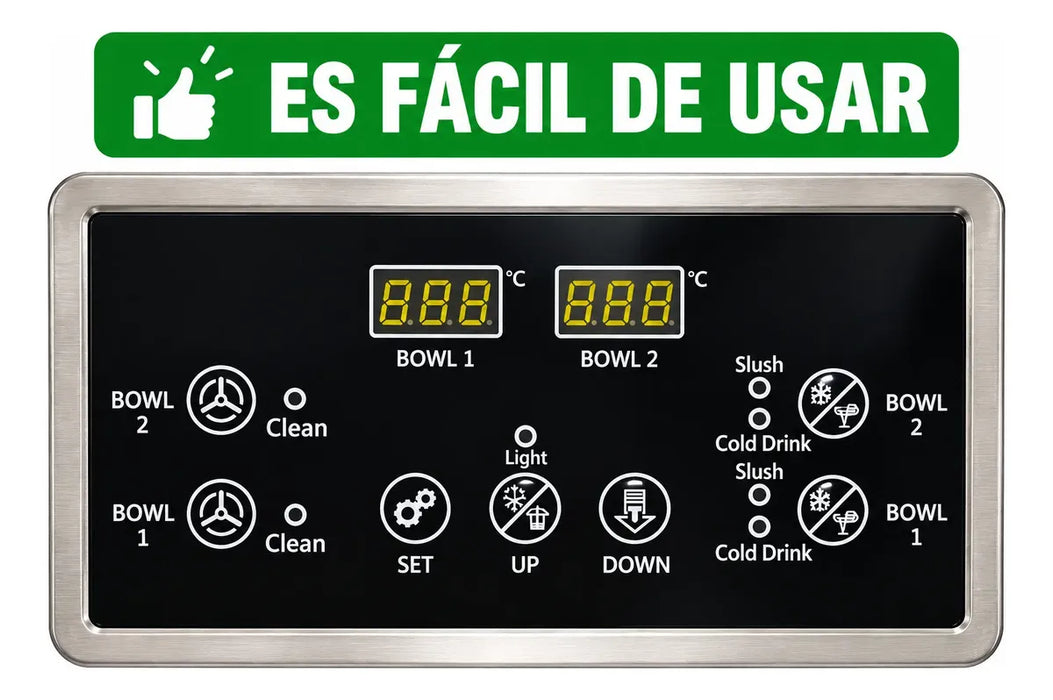Máquina De Granizados 30 L 2 Tanques Bebidas Congeladas Zait