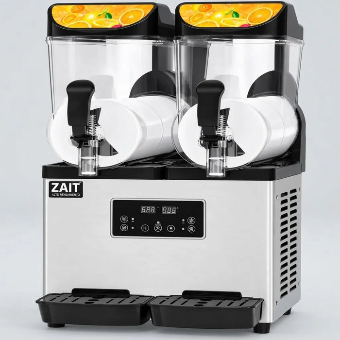Máquina De Granizados 30 L 2 Tanques Bebidas Congeladas Zait