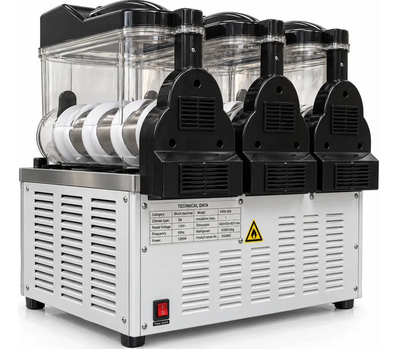 Máquina De Granizados 45 L 3 Tanques Bebidas Congeladas Zait