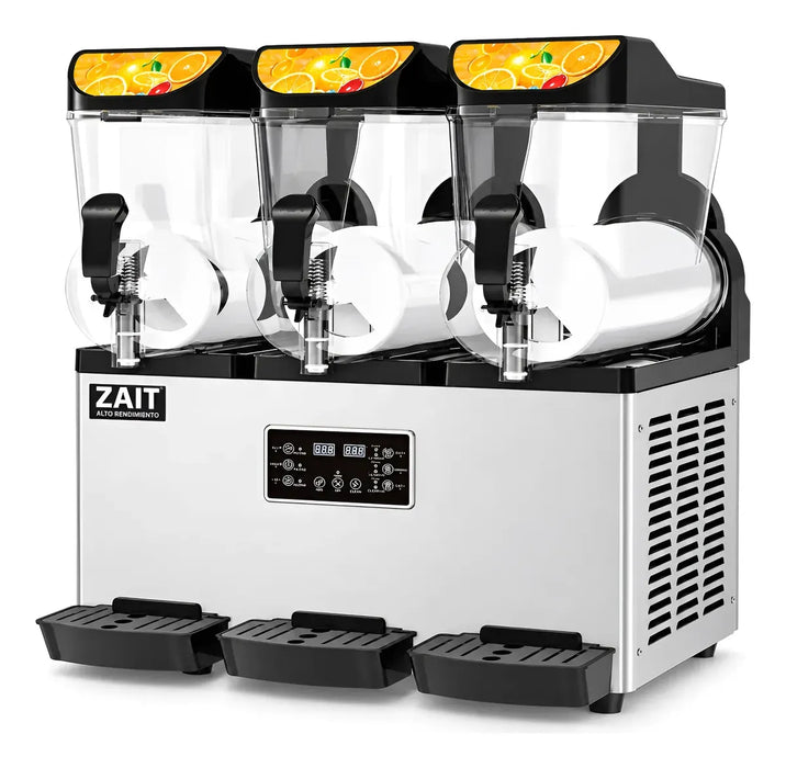 Máquina De Granizados 45 L 3 Tanques Bebidas Congeladas Zait