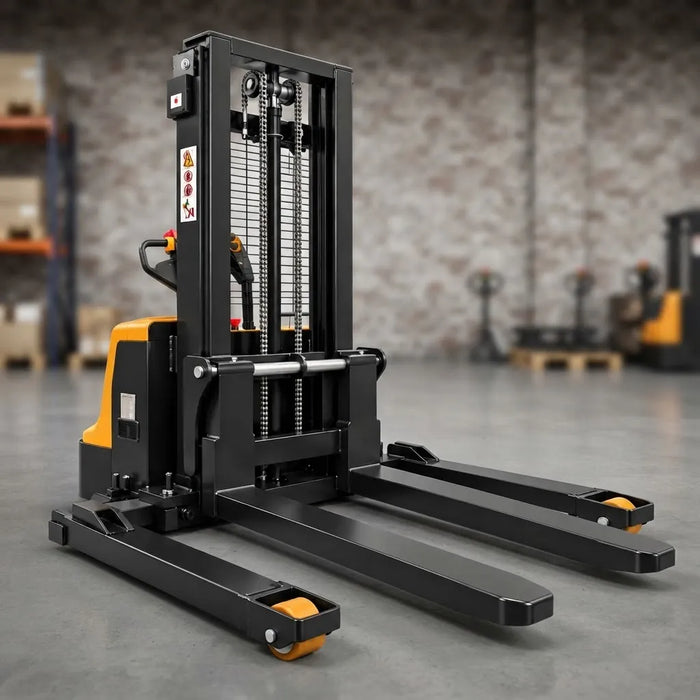 Apilador Electrico 1500kg Altura 3m Pata Ancha Ajustable ZaiT