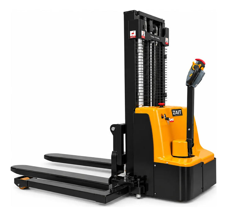 Apilador Electrico 1500kg Altura 3m Pata Ancha Ajustable ZaiT