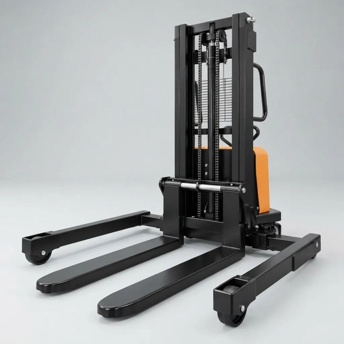 Apilador Semielectrico 2000 Kg 3m Pata Ancha Ajustable Zait