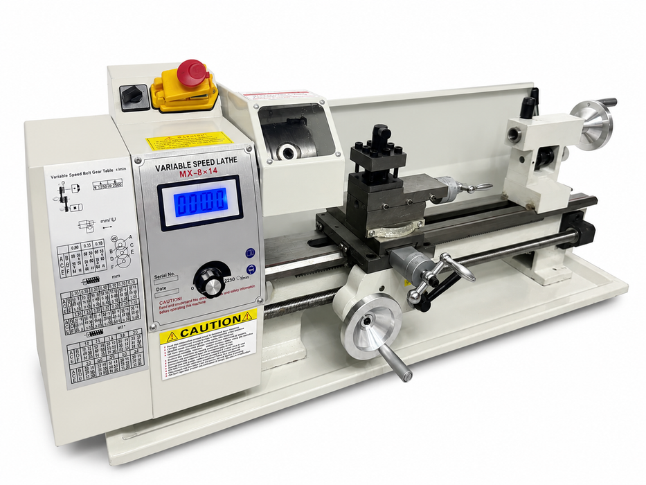 Mini Torno De Metal Torneado Industrial 8x14 PuLG Zait