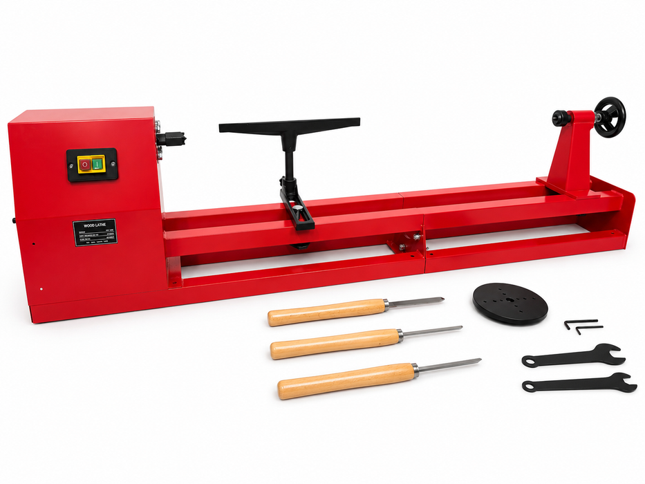 Torno Para Madera 350x1000mm 4 Velocidades 110v Zait