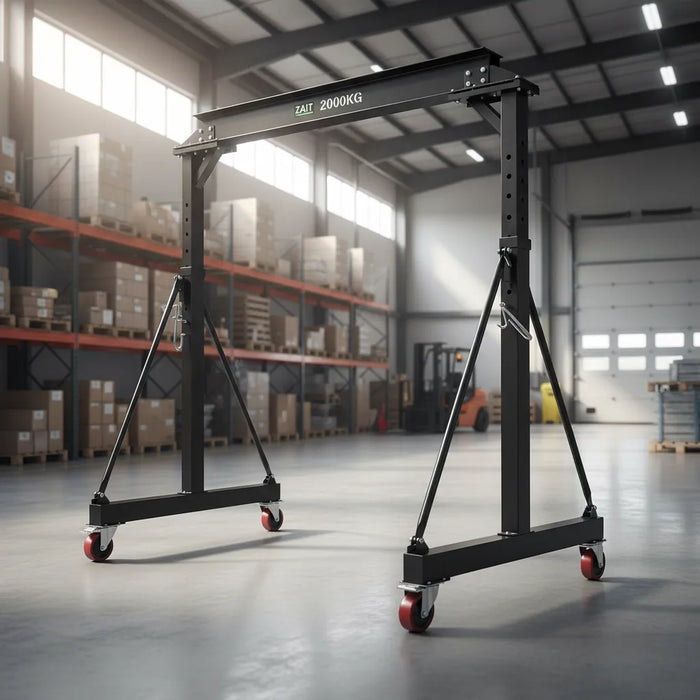 Grúa Pórtico Portátil Ajustable 2.37m - 3.55m 2000kg Zait