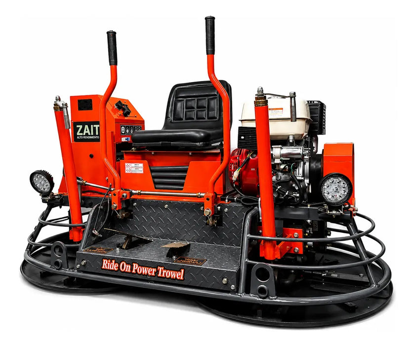 Allanadora Doble De Concreto 13hp Zait C/motor Honda