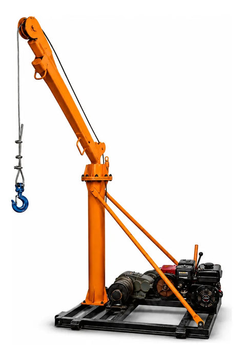 Polipasto Grua C/ Motor Gasolina 1000 Kg Cable 30m 7.0hp