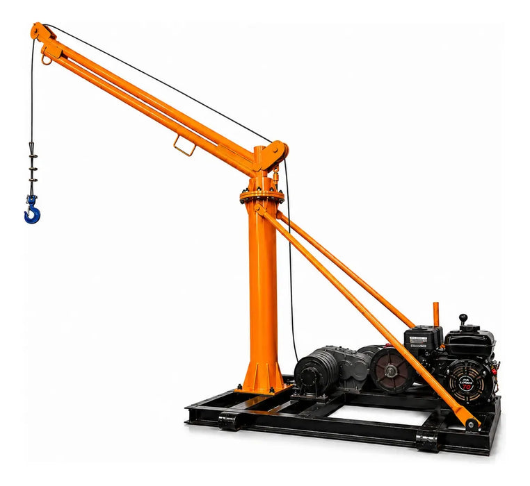 Polipasto Grua C/ Motor Gasolina 1000 Kg Cable 30m 7.0hp