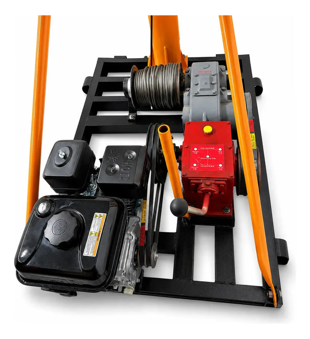 Polipasto Grua C/ Motor Gasolina 1000 Kg Cable 30m 7.0hp