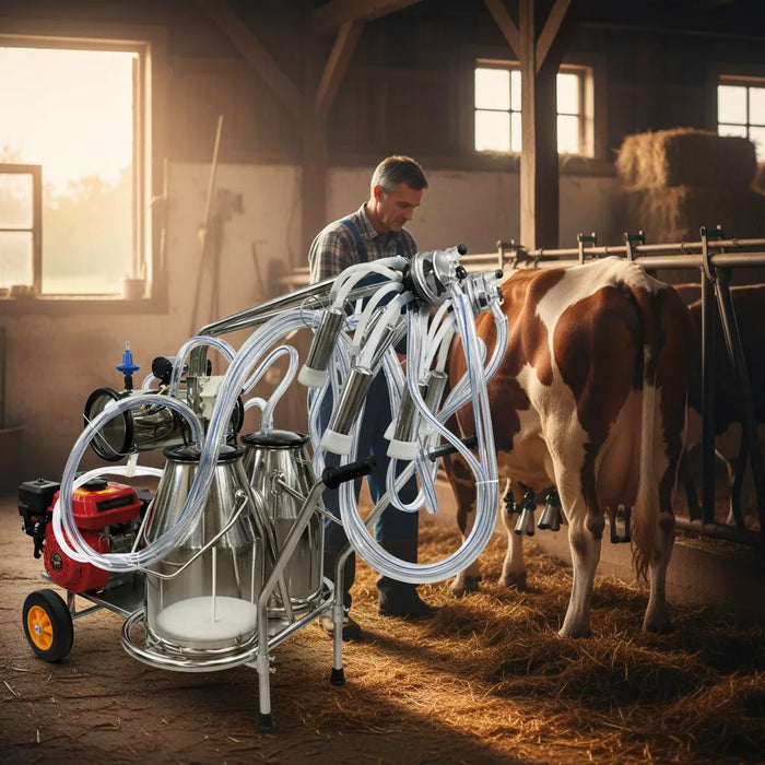 Maquina Ordeñadora De Vacas 2 Motores Eléctrico + Gasolina