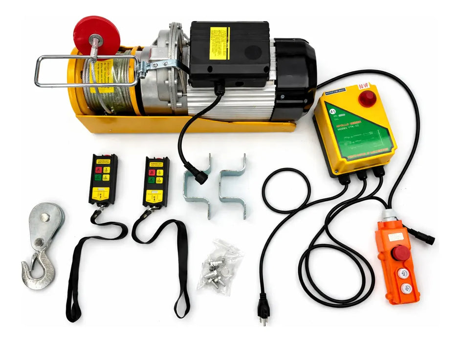 Polipasto Eléctrico 750kg/1500kg 30m 220v Inalambrico Zait