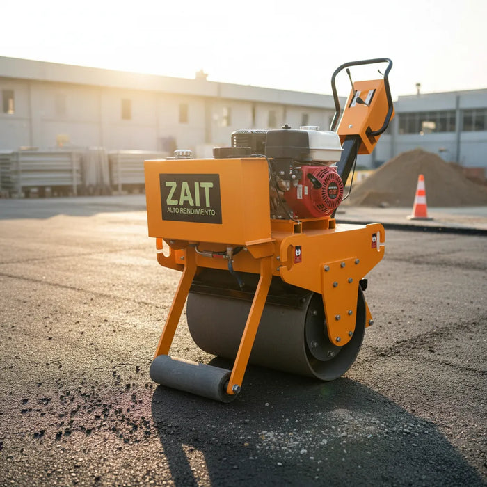 Rodillo Vibratorio Compactador Zait C/motor Honda 6.5 Hp