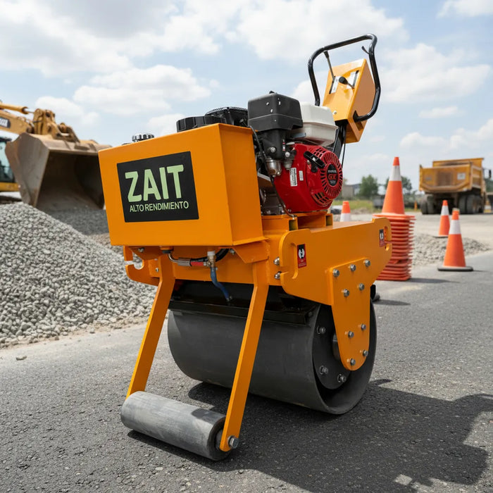 Rodillo Vibratorio Compactador Zait C/motor Honda 6.5 Hp