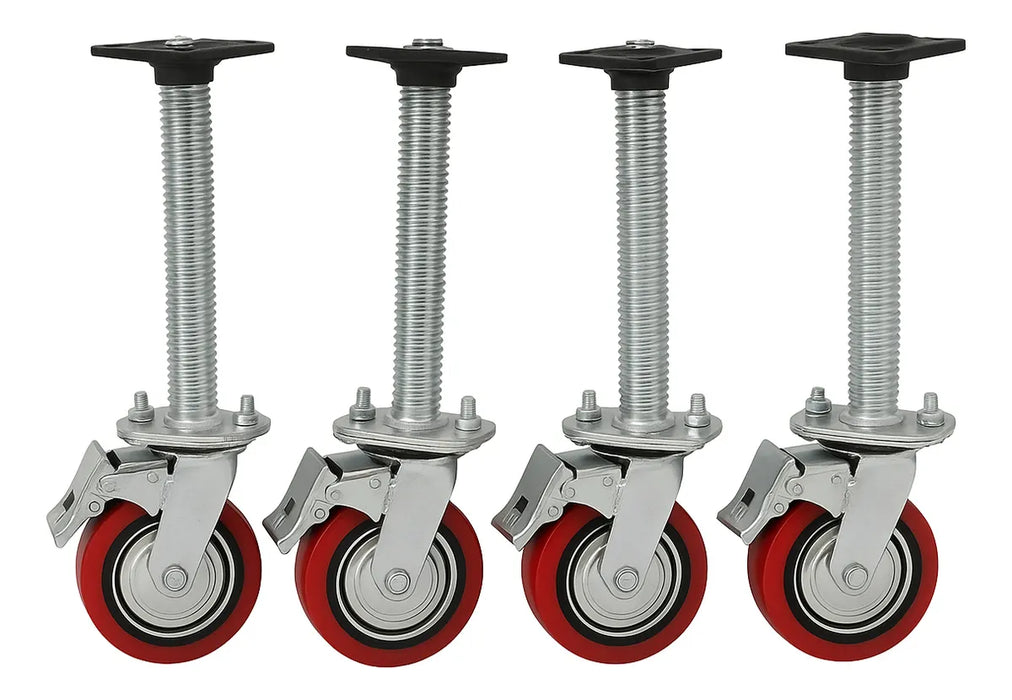 Ruedas Andamio Niveladoras Giratorias Con Freno 4 Pzs Zait