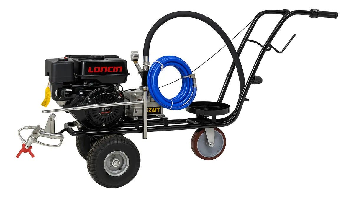 Maquina Pinta Rayas Zait 6.5hp C/motor Loncin Premium