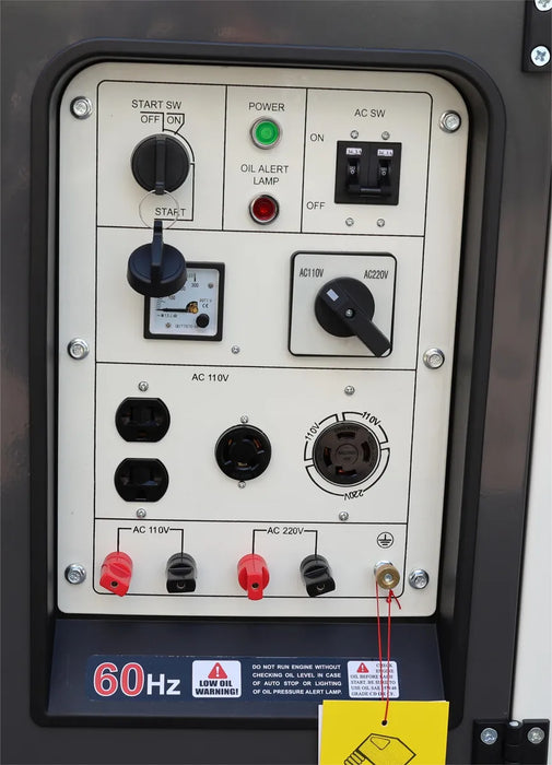 Generador Monofasico 8,5kw Motor A Diesel 15hp Cerrado Zait