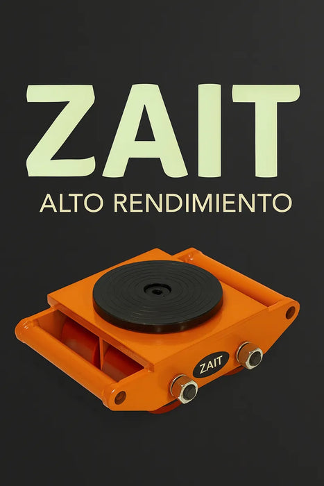 Tortuga Patin Para Mover Carga Pesada 6ton 4 Ruedas Zait