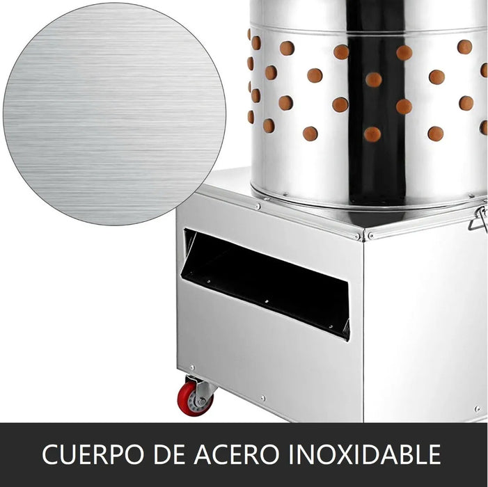 Desplumadora De Pollos, Pavo Industrial 8 Pollos 3000w 85kg