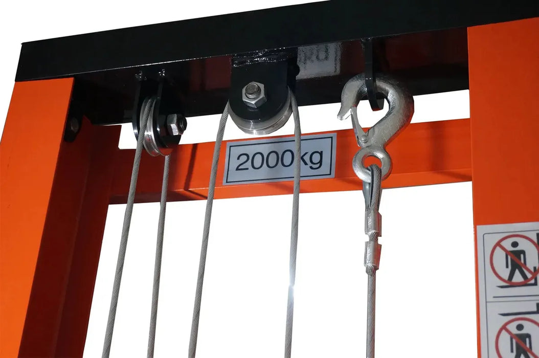 Montacargas Manual Electrico 2000kg Ruedas Pu Zait