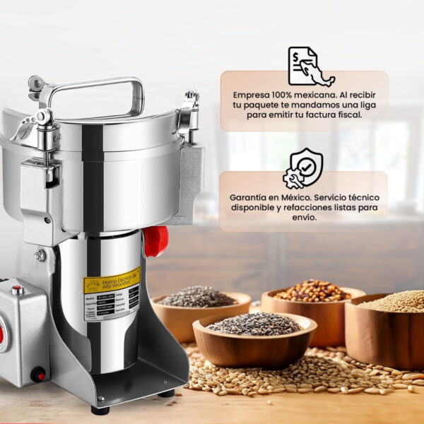 Molino Pulverizador Granos Semillas Especias Eléctrico 2kg_6